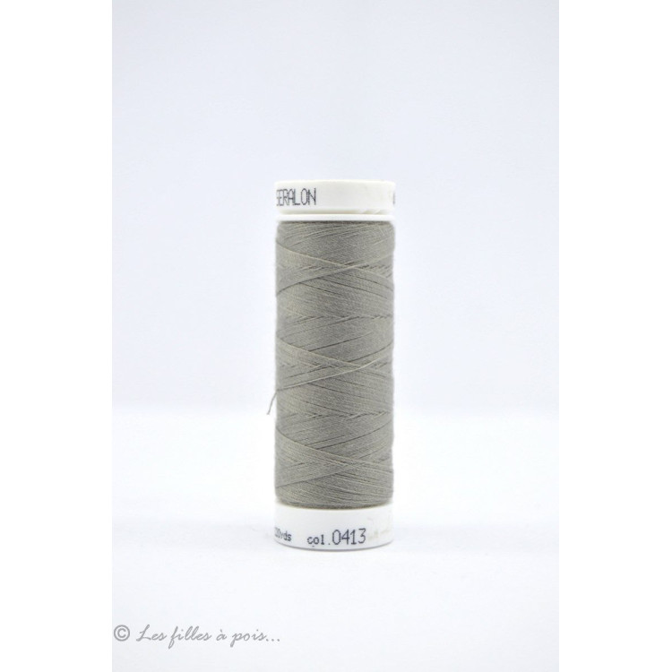 Fil à coudre Mettler ® Seralon 200m - Gris - 0413 METTLER ® - Fils à coudre et à broder - 1