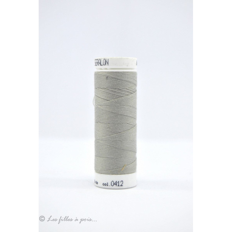 Fil à coudre Mettler ® Seralon 200m - Gris - 0412 METTLER ® - Fils à coudre et à broder - 1