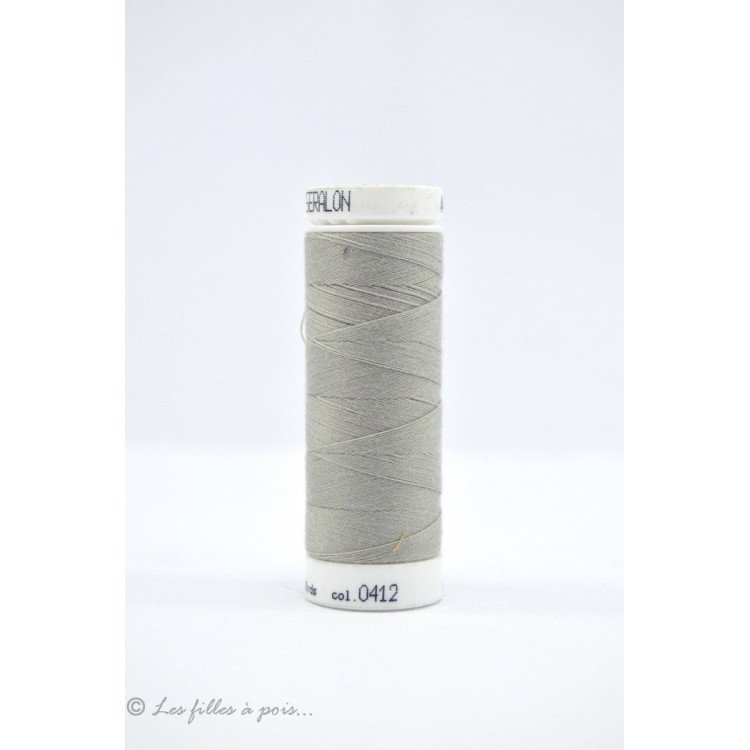 Mettler ® Seralon hilo de coser 200m - Gris - 0412 METTLER ® - Fils à coudre et à broder - 1