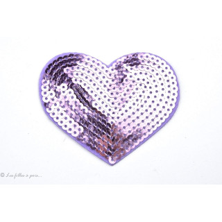 Ecusson sequin coeur - Thermocollant Autres marques - Tissus et mercerie - 4