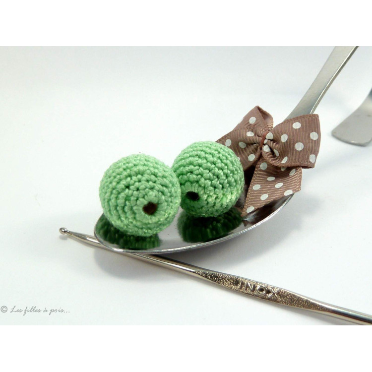 Perle crochetée - Crochetée à la main Sélection Les Filles à Pois - Mercerie et Tissus - 3