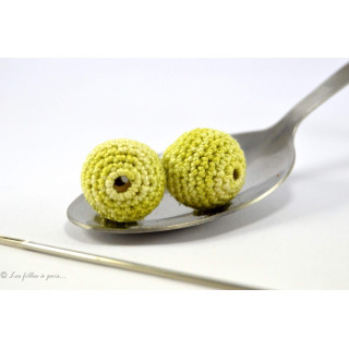 Perle crochetée - Crochetée à la main - Chiné Sélection Les Filles à Pois - Mercerie et Tissus - 10