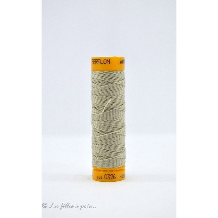 Fil à coudre boutonnière et cordonnet Mettler ® Seralon - Beige - 0326 METTLER ® - Fils à coudre et à broder - 1