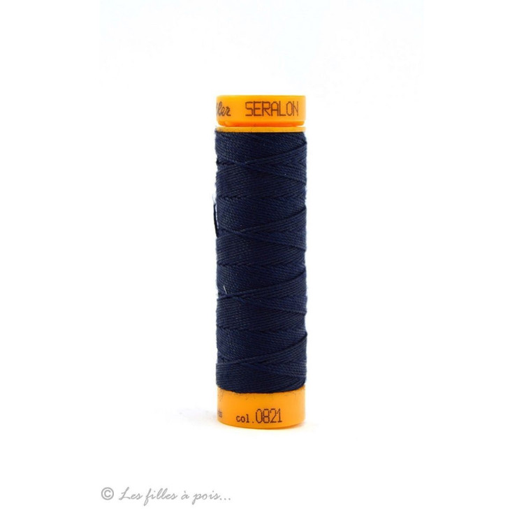 Mettler ® Seralon linha de costura para casas de botão e cordões - Azul - 0821 METTLER ® - Fils à coudre et à broder - 1