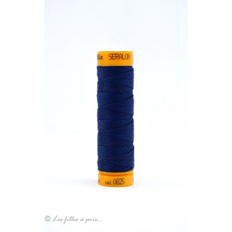 Mettler ® Seralon linha de costura para casas de botão e cordões - Azul - 0825 METTLER ® - Fils à coudre et à broder - 1