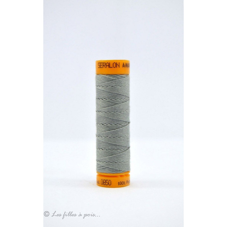 Fil à coudre boutonnière et cordonnet Mettler ® Seralon - Gris - 0850 METTLER ® - Fils à coudre et à broder - 1