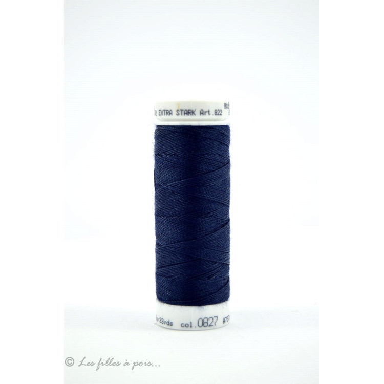 Hilo de coser Mettler ® Extra-Stark - Azul - 0827 METTLER ® - Fils à coudre et à broder - 1