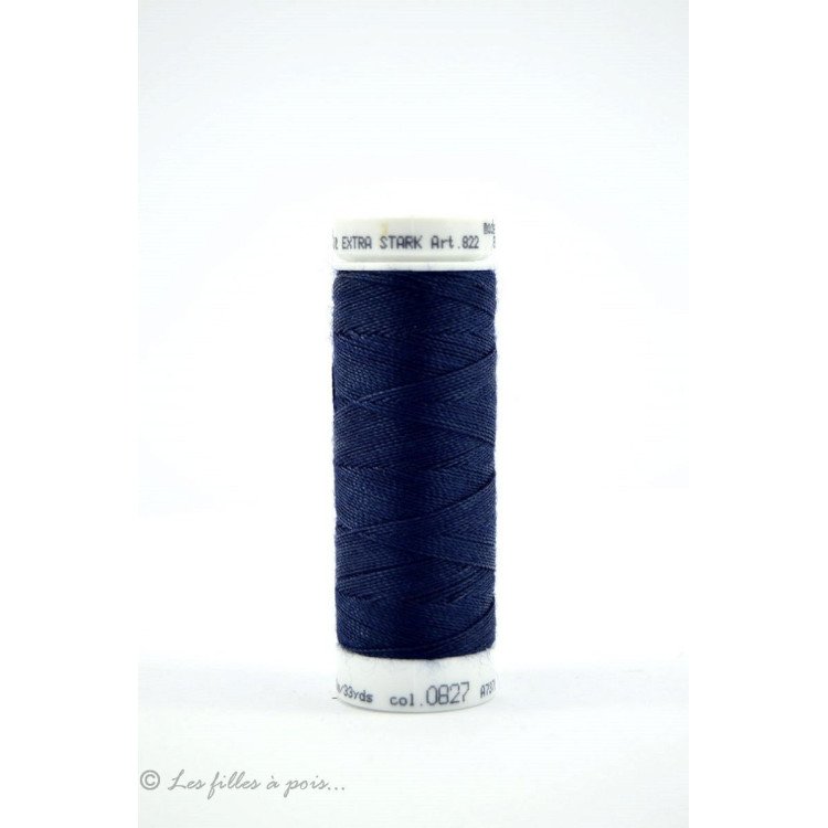 Linha de costura Mettler ® Extra-Stark - Azul - 0827 METTLER ® - Fils à coudre et à broder - 1