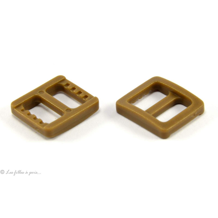 Boucles coulissantes de réglage en plastique pour sangle - 10mm - Lot de 2 Autres marques - Tissus et mercerie - 14