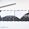 Dentelle douce et extensible - 18cm  - 12