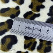 Tissu velboa effet léopard - Marron et beige Autres marques - Tissus et mercerie - 7