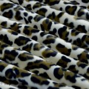 Tissu velboa effet léopard - Marron et beige Autres marques - Tissus et mercerie - 5