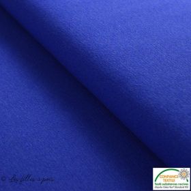 Coupon tissu french terry coton - Bleu roi - 60cm Autres marques - 1