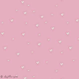 Tela jersey "Corazones" de Patty Basemi - Rosa - 200cm - AGF ® Art Gallery Fabrics ® - Tissus - 5