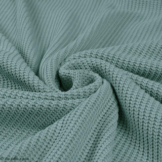 Coupon de tissu maille pull mila  - Vert - 40cm - Oeko-Tex ® Autres marques - Tissus et mercerie - 14