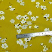 Tissu popeline de coton motif fleurs "Mayfair" de Amy Sinibaldi - Ocre - Oekotex - AGF ® Art Gallery Fabrics ® - Tissus - 5
