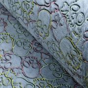Tissu minky néon phosphorescent double face motif Tête de mort - Gris - Oeko-Tex ® Autres marques - Tissus et mercerie - 2