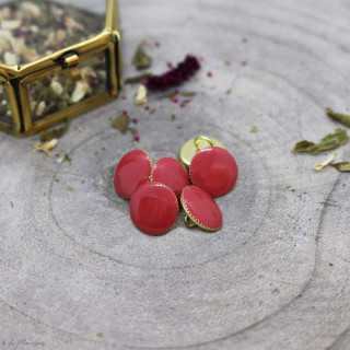 Bouton gem - Terracotta - Atelier brunette ® Atelier BRUNETTE ® - Tissus et mercerie - 2