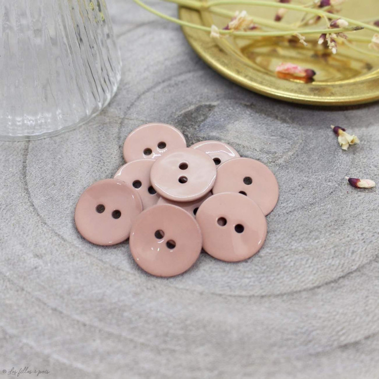 Bouton glossy - Maple - Atelier brunette ® Atelier BRUNETTE ® - Tissus et mercerie - 1