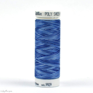 Fil à broder multicolore Polysheen 200m - Mettler ® - bleu 9929 METTLER ® - Fils à coudre et à broder - 1