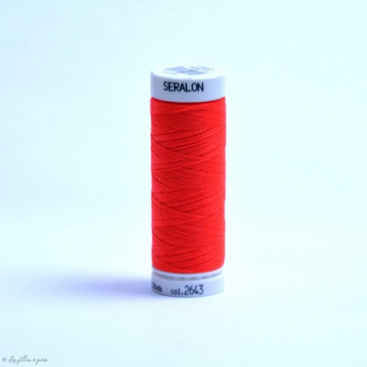 Mettler ® Seralon hilo de coser 200m - Rojo fluorescente - 2643 METTLER ® - Fils à coudre et à broder - 1