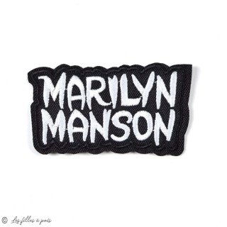 Insignia Marilyn Manson - Negro y amarillo - Iron-on Autres marques - Tissus et mercerie - 1