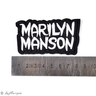 Insignia Marilyn Manson - Negro y amarillo - Iron-on Autres marques - Tissus et mercerie - 2