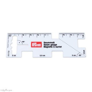 Mini regla de plástico transparente para pliegues y dobladillos - Prym Love ® 610732 Prym ® - Mercerie - 2