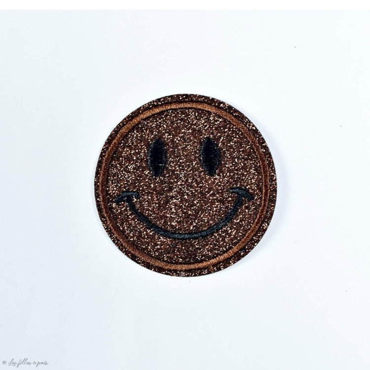 Écusson brodé smiley glitter - Thermocollant Autres marques - Tissus et mercerie - 23