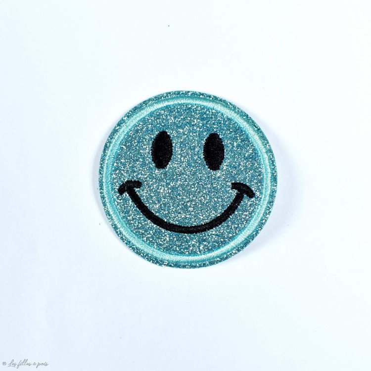 Écusson brodé smiley glitter - Thermocollant Autres marques - Tissus et mercerie - 21