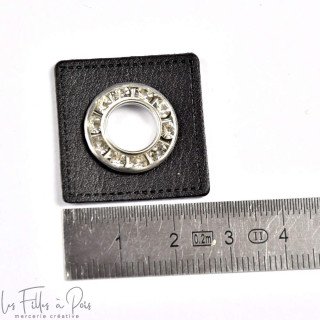 Oeillet strass simili cuir de couture carré - Lot de 2 - 8.5mm Autres marques - Tissus et mercerie - 11