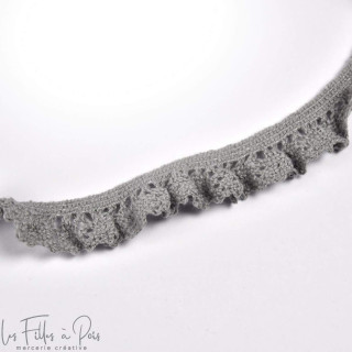 Dentelle élastique coton crocheté  - 15mm Autres marques - Tissus et mercerie - 5