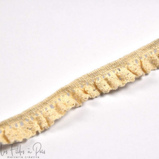 Dentelle élastique coton crocheté  - 15mm Autres marques - Tissus et mercerie - 8