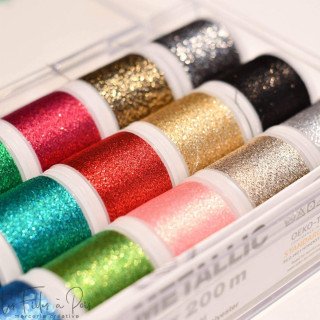 Coffret de 18 bobines de fil METALLIC 200m - Madeira® Madeira ® - Fils à broder, à coudre et entoilage - 5