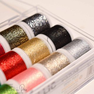 Coffret de 18 bobines de fil METALLIC 200m - Madeira® Madeira ® - Fils à broder, à coudre et entoilage - 6