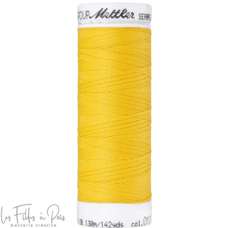 Fil à coudre élastique  SERAFLEX 130m - Jaune - 0120 METTLER ® - Fils à coudre et à broder - 1