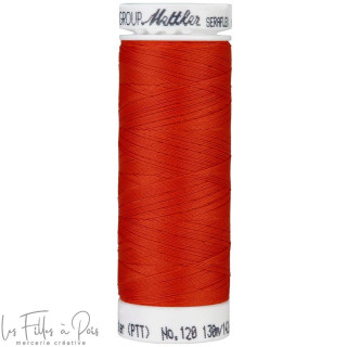 Fil à coudre élastique  SERAFLEX 130m - rouge - 1336 METTLER ® - Fils à coudre et à broder - 1