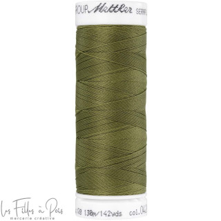 Fil à coudre élastique  SERAFLEX 130m - vert - 0420 METTLER ® - Fils à coudre et à broder - 1