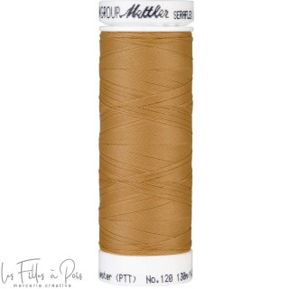 Fil à coudre élastique  SERAFLEX 130m - marron - 1121 METTLER ® - Fils à coudre et à broder - 1