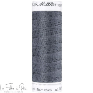 Fil à coudre élastique  SERAFLEX 130m - gris - 0415 METTLER ® - Fils à coudre et à broder - 1