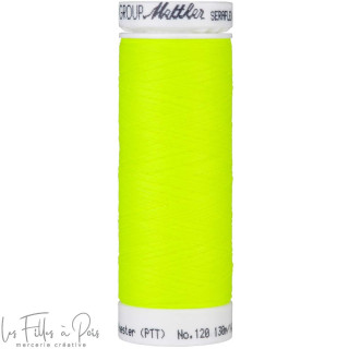 Fil à coudre élastique  SERAFLEX 130m - jaune fluorescent - 1426 METTLER ® - Fils à coudre et à broder - 1