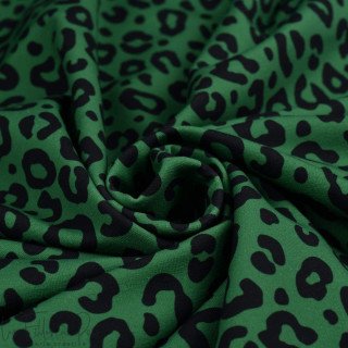 Fato de banho em felpo com estampado de leopardo "Contrastes" - Verde e preto - Les Filles à Pois Les Filles à Pois - Design ® -