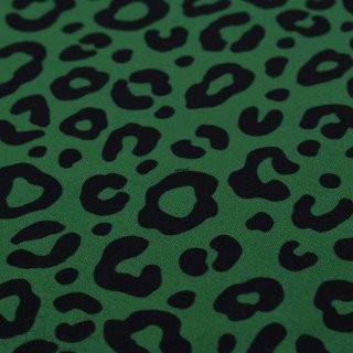 Rizo con estampado de leopardo "Contrastes" - Verde y negro - Les Filles à Pois Les Filles à Pois - Design ® - Mercerie et Tissu