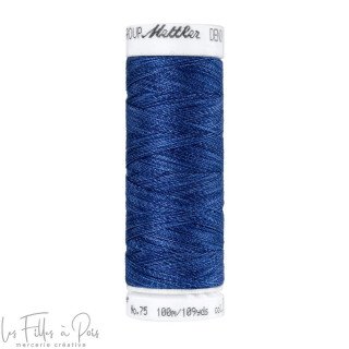 Linha de costura para ganga Mettler Denim doc - 100m - azul denim escuro - 3623 METTLER ® - Fils à coudre et à broder - 1