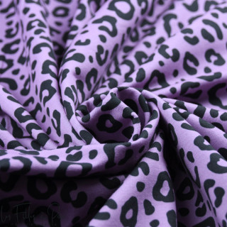 Rizo estampado leopardo "Contrastes" - Lavanda y negro - Les Filles à Pois Les Filles à Pois - Design ® - Mercerie et Tissus - 4