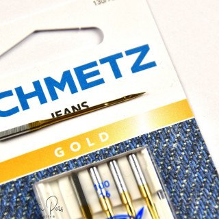 Agulhas douradas para máquinas de costura de jeans - Schmetz®. SCHMETZ ® - Aiguilles machine à coudre - 6