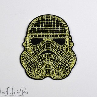 Parche "StarWars" Stormtrooper - Amarillo y negro - Planchado Autres marques - Tissus et mercerie - 1