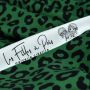 Tissu jersey motif léopard collection "Contrastes" - Vert et noir - Les Filles à Pois ® - Oeko-Tex ®  - 4