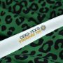 Tissu jersey motif léopard collection "Contrastes" - Vert et noir - Les Filles à Pois ® - Oeko-Tex ®  - 5