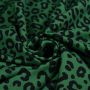 Tissu jersey motif léopard collection "Contrastes" - Vert et noir - Les Filles à Pois ® - Oeko-Tex ®  - 7